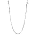 Cuban Men's Silver Chain Necklace 4.3mm N9012