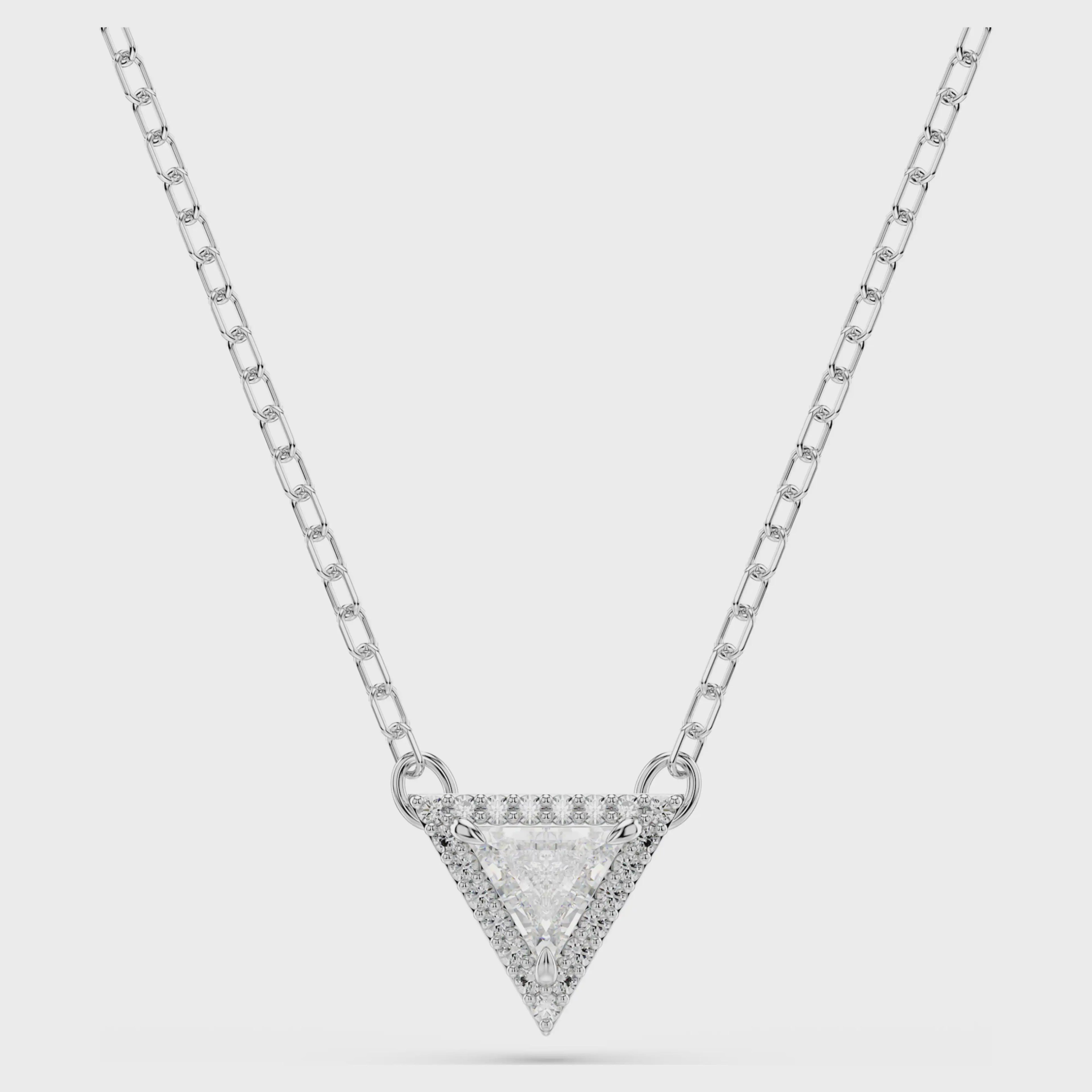 Ortyx Triangle White Crystal Pendant  5642983