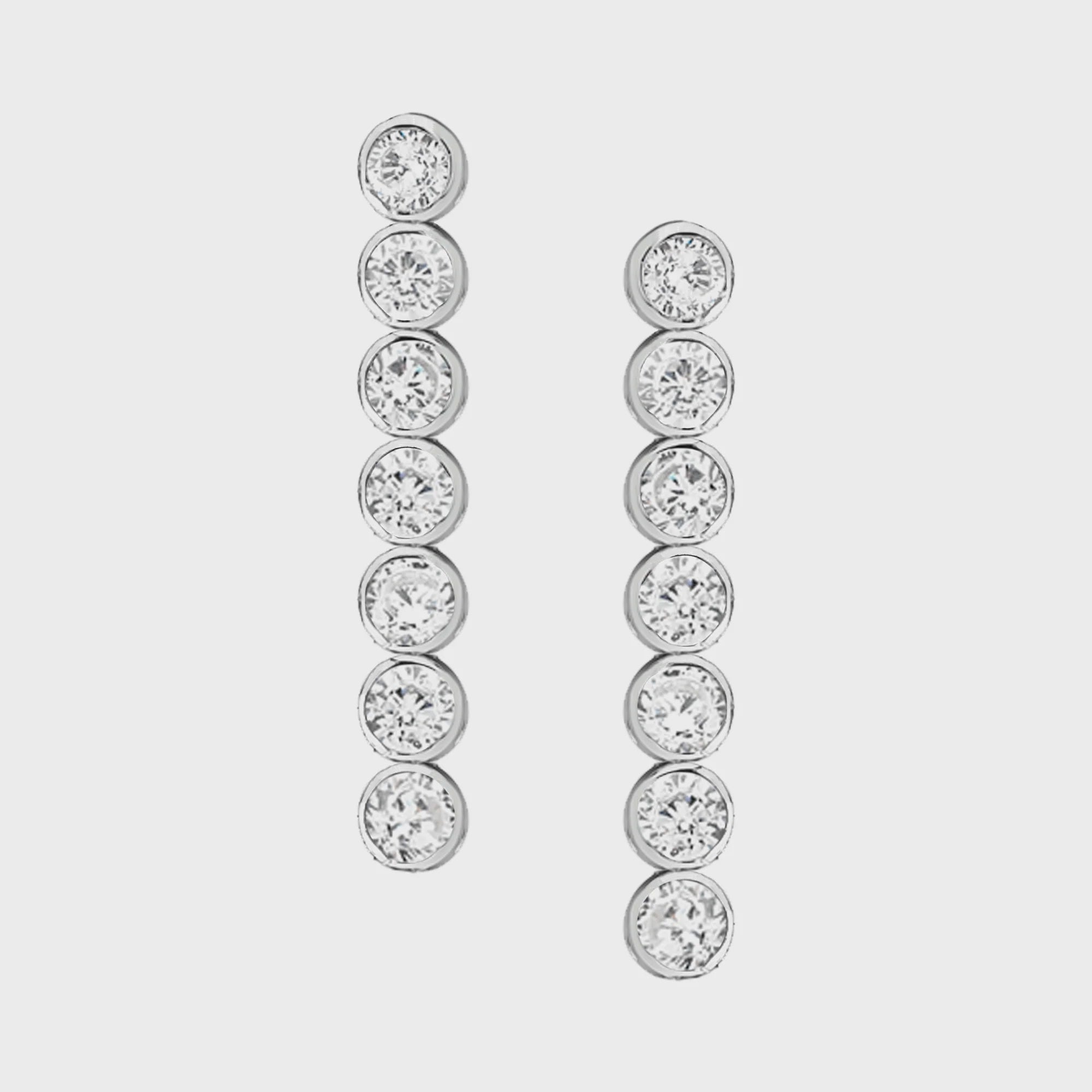Sterling Silver Cubic Zirconia Earrings M3344