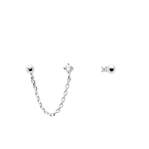 PDPAOLA Musketeer Silver Earrings