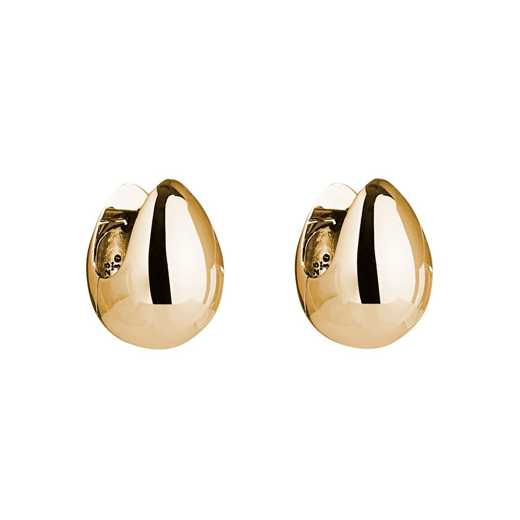 NAJO Mode Yellow Gold Huggie Earring