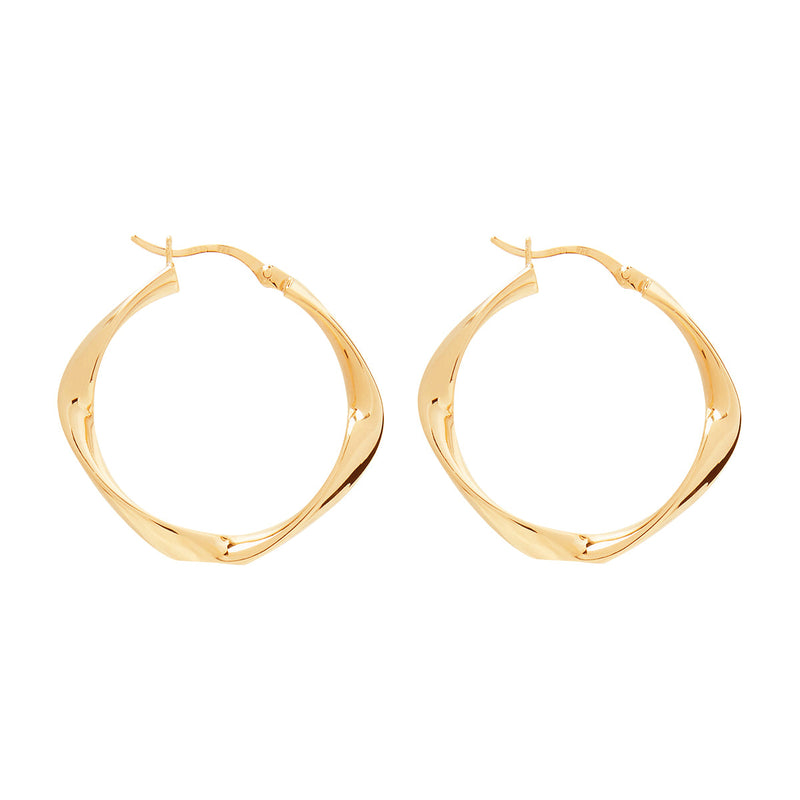 NAJO Garden of Eden Yellow Gold Hoop Earring