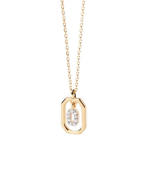 PDPAOLA Mini Letter O Gold Necklace