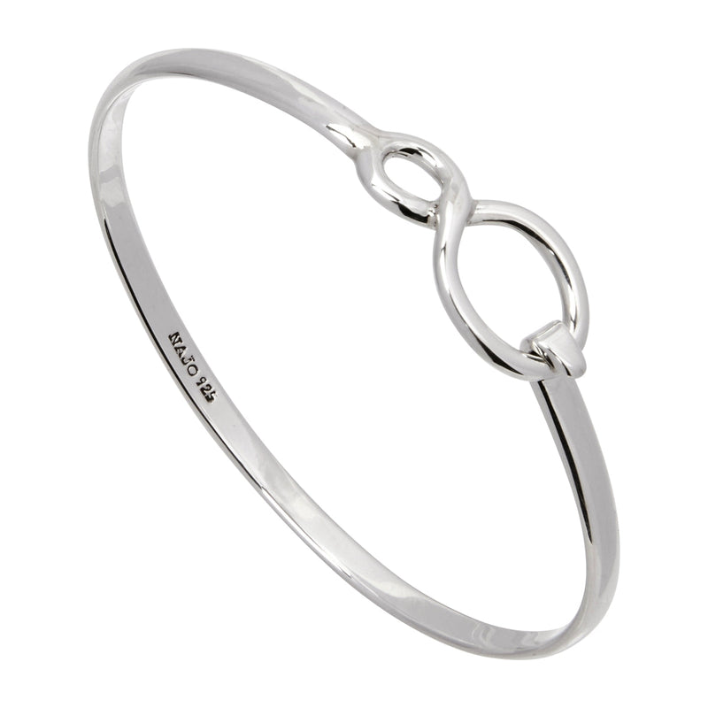 NAJO Infinity Silver Tension Bangle