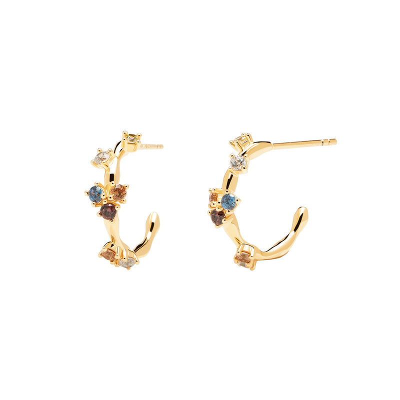 PDPAOLA Five Gold Earrings