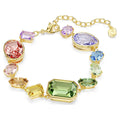 Gema bracelet Mixed cuts, Multicoloured, Gold-tone plated 5737453