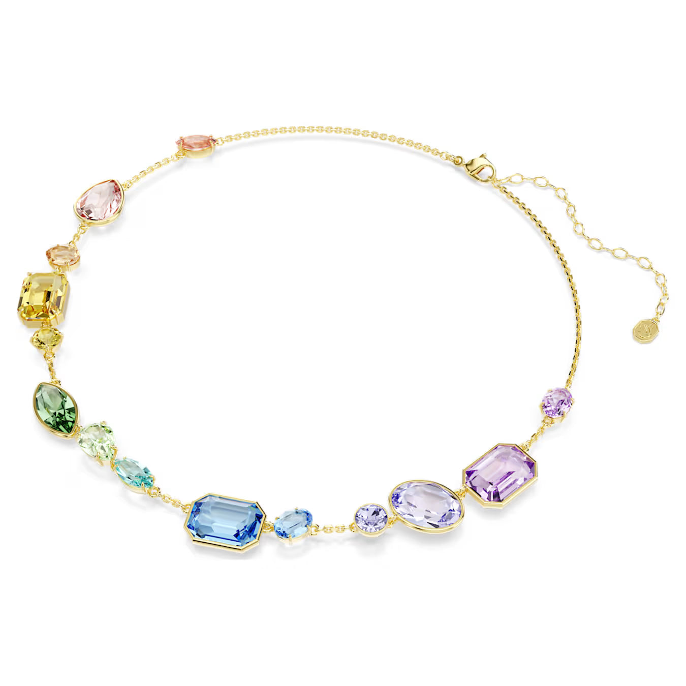 Gema necklace Mixed cuts, Multicoloured, Gold-tone plated 5741584