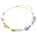 Gema necklace Mixed cuts, Multicoloured, Gold-tone plated 5741584