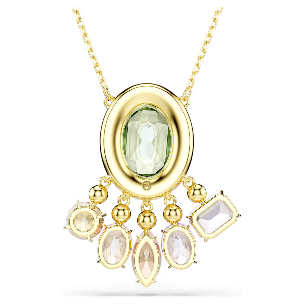 Gema pendant Mixed cuts, Dangling crystals, Multicoloured, Gold-tone plated 5741587