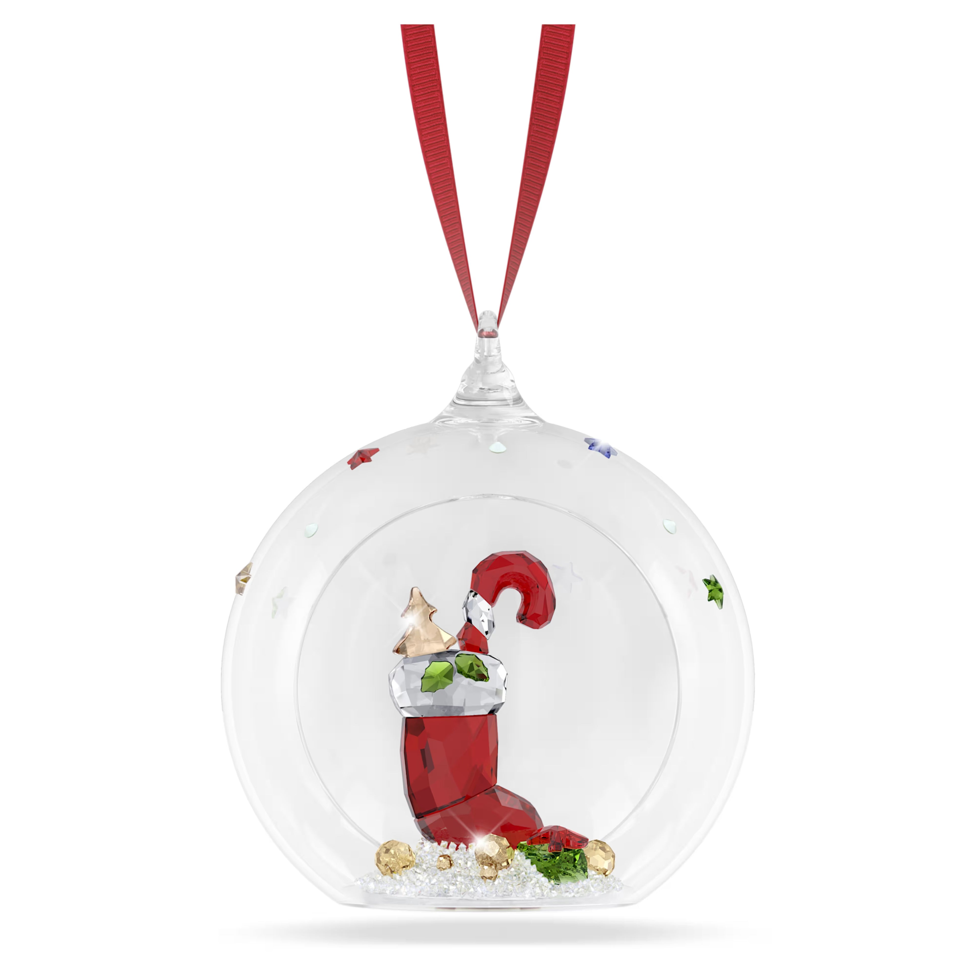 Holiday Cheers Stocking and Candy Ball Ornament Multicolored 5735700