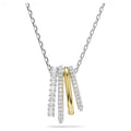 Hyperbola pendant Mixed cuts, White, Mixed metal finish 5696626
