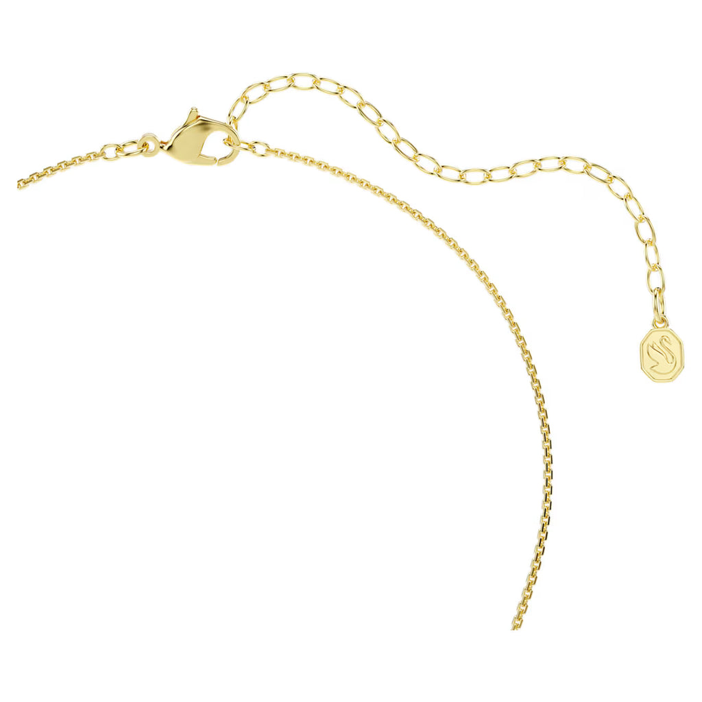 Hyperbola pendant Round cut, White, Gold-tone plated 5738248