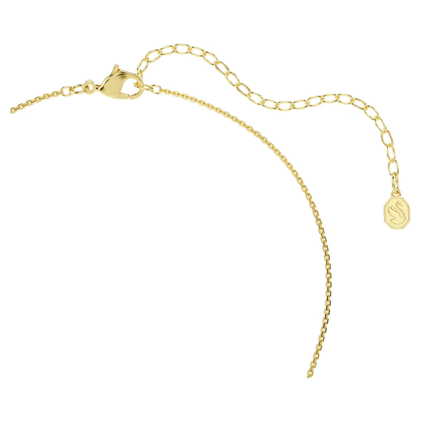 Hyperbola pendant Round cut, White, Gold-tone plated 5738248