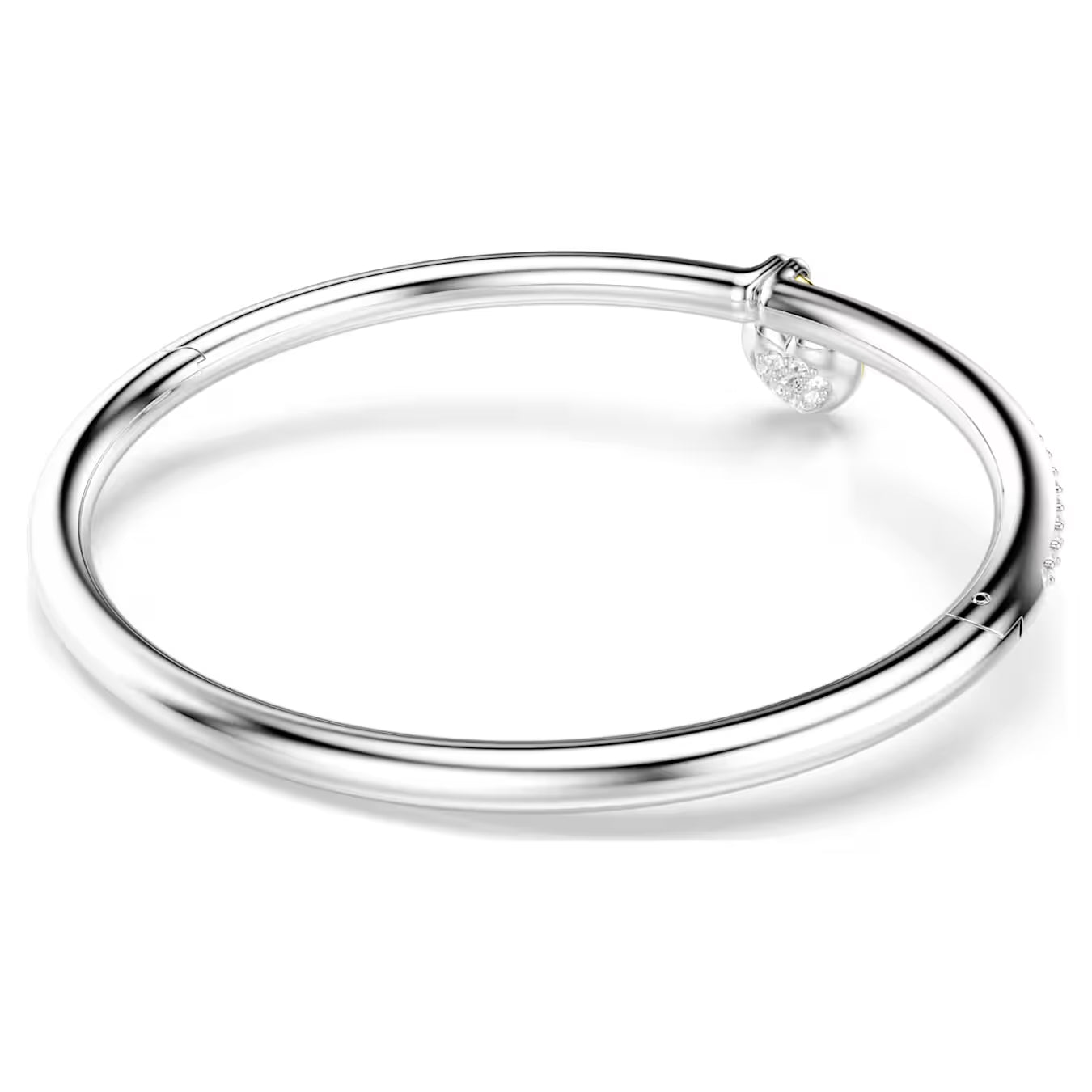 Idyllia bangle Mixed cuts, Heart, Pink, Mixed metal finish 5737266