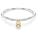 Idyllia bangle Mixed cuts, Heart, Pink, Mixed metal finish 5737266