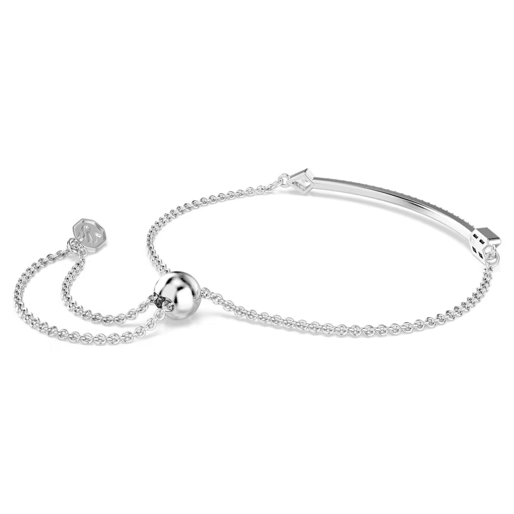 Idyllia bracelet Mixed cuts, Arrow, White, Rhodium plated 5741523