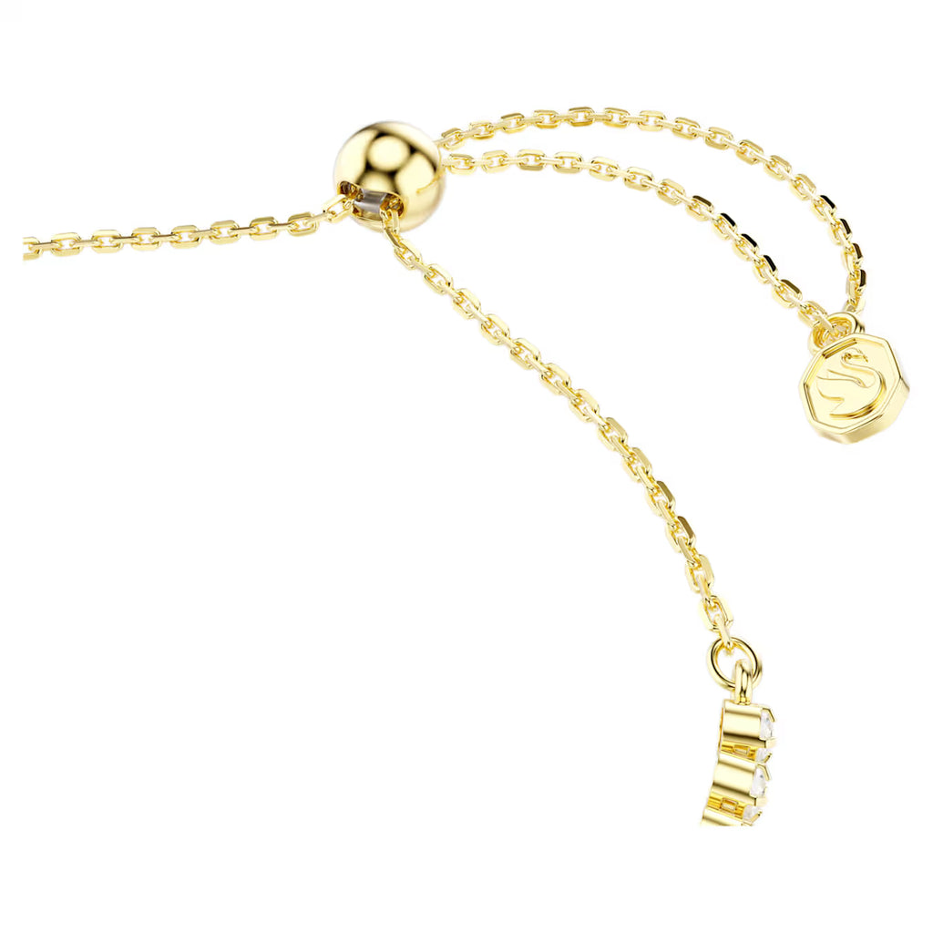 Idyllia bracelet Mixed cuts, Heart with arrow, White, Gold-tone plated 5744061