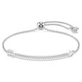 Idyllia bracelet Mixed cuts, Arrow, White, Rhodium plated 5741523