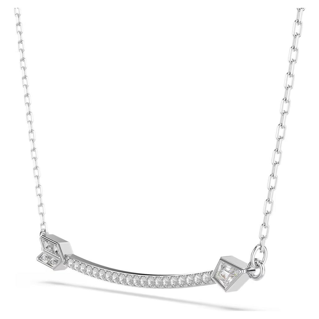 Idyllia pendant Mixed cuts, Arrow, White, Rhodium plated 5737293