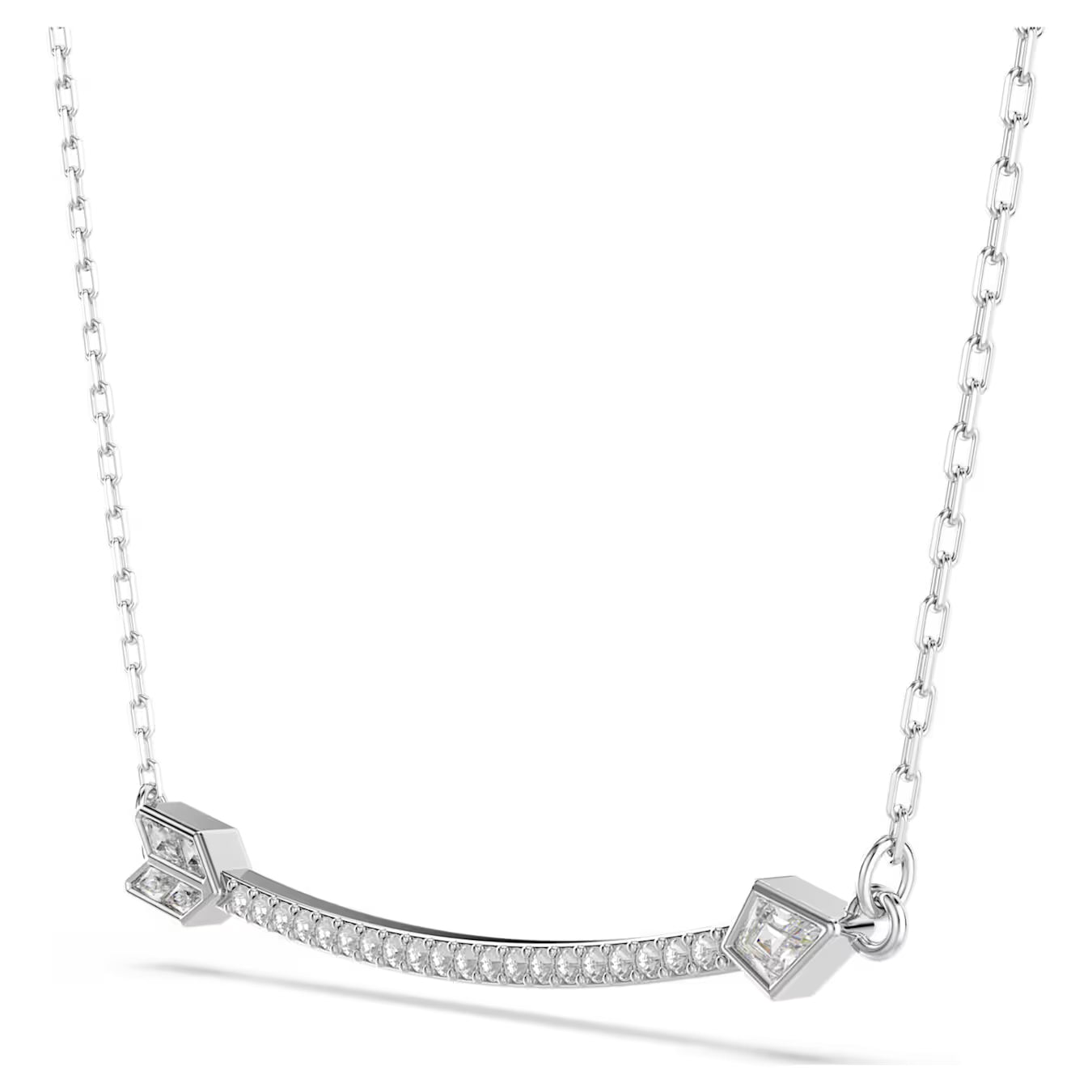 Idyllia pendant Mixed cuts, Arrow, White, Rhodium plated 5737293