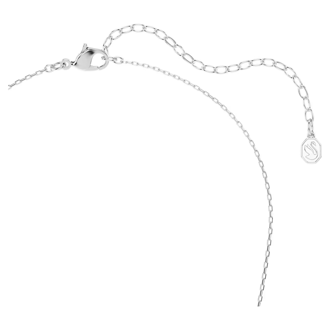 Idyllia pendant Mixed cuts, Arrow, White, Rhodium plated 5737293