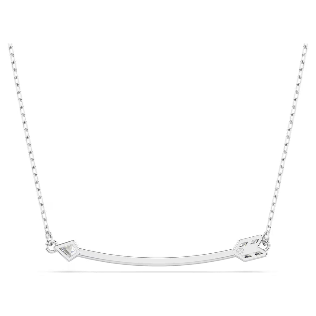 Idyllia pendant Mixed cuts, Arrow, White, Rhodium plated 5737293