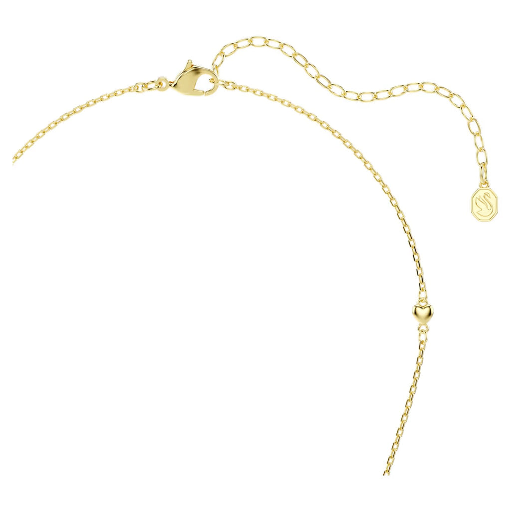Idyllia pendant Mixed cuts, Heart, White, Gold-tone plated 5744127