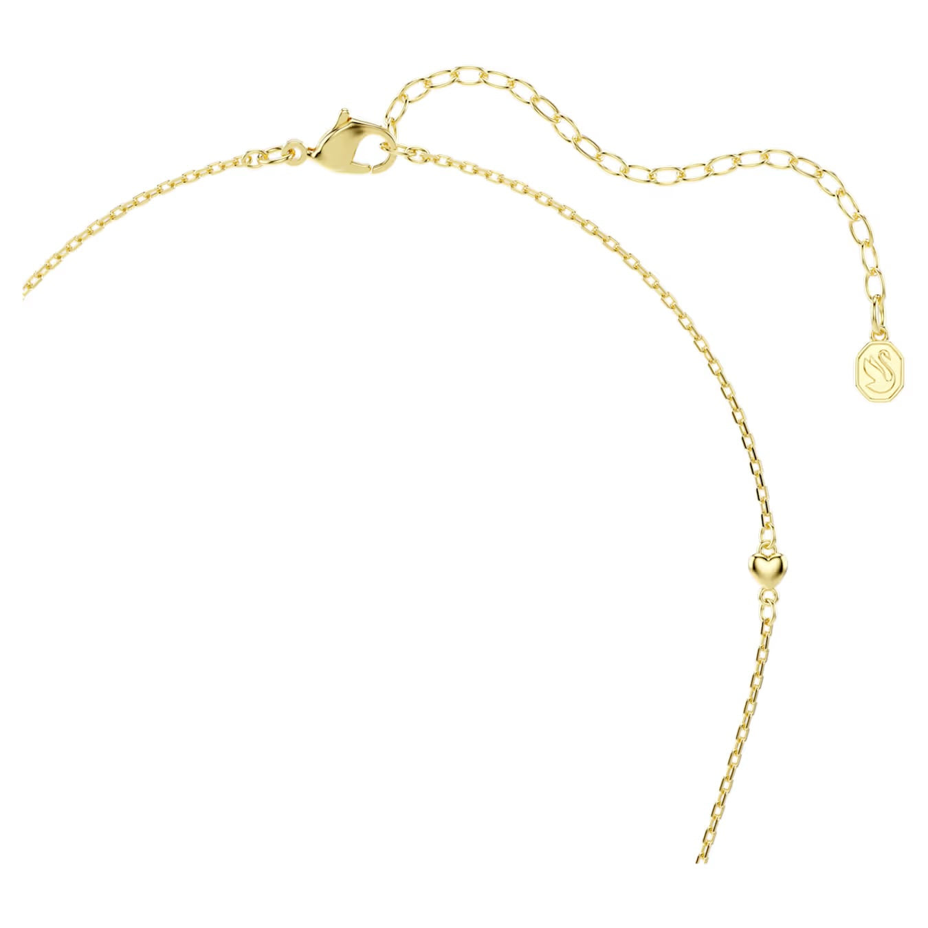 Idyllia pendant Mixed cuts, Heart, White, Gold-tone plated 5744127