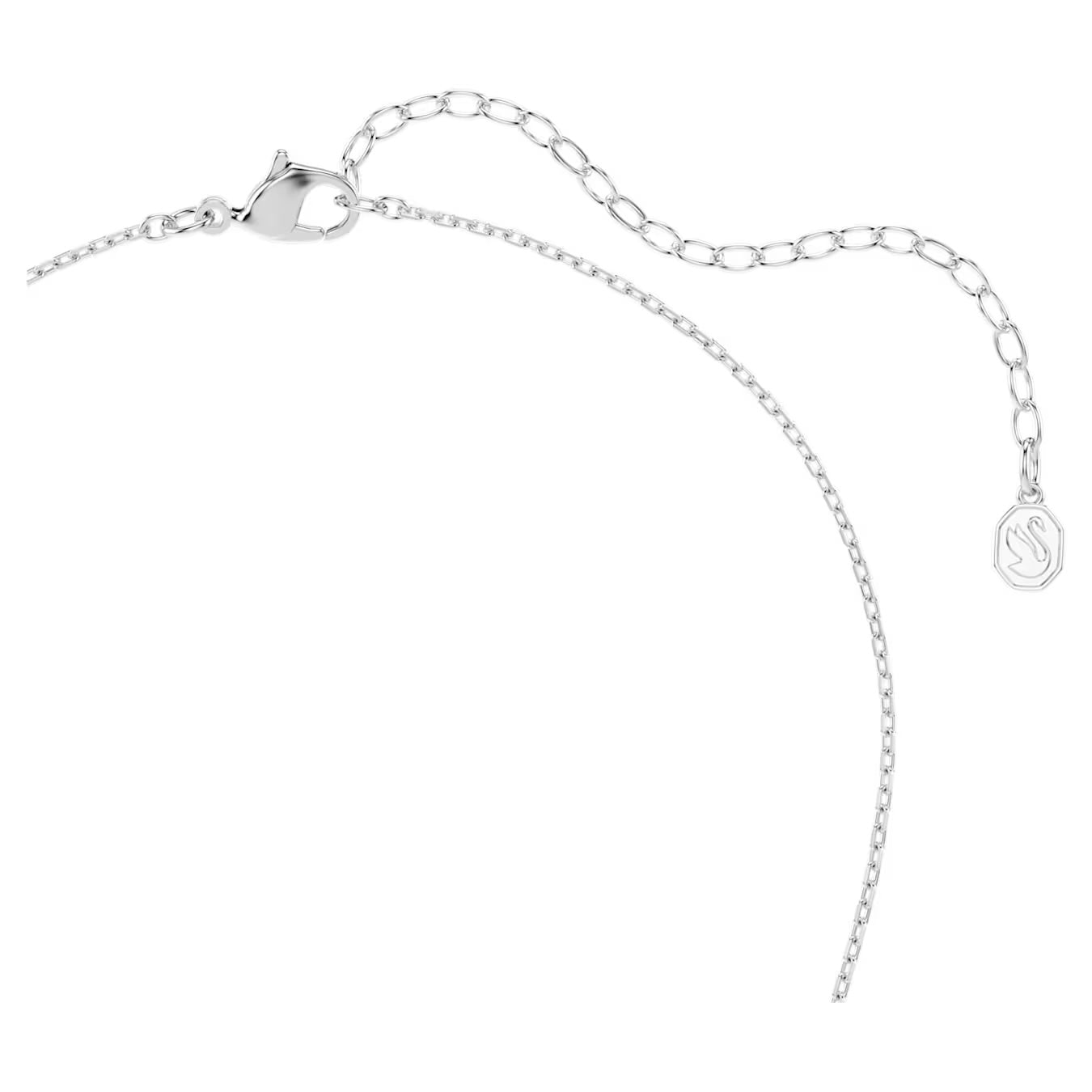 Idyllia pendant Mixed cuts, Heart with arrow, White, Mixed metal finish  5737291