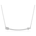 Idyllia pendant Mixed cuts, Arrow, White, Rhodium plated 5737293