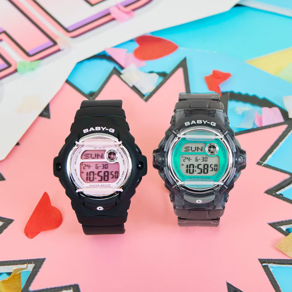 Baby G Dig Renewal, Blk Transparent Band BG169U-8B