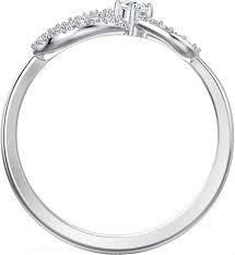 Infinity Ring White 5535396 Size 60