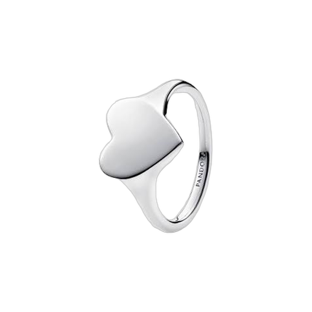 Engravable heart sterling silver ring 193988C00-58