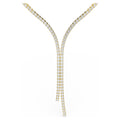 Matrix Y necklace Round cut, White, 18K gold finish 5750601