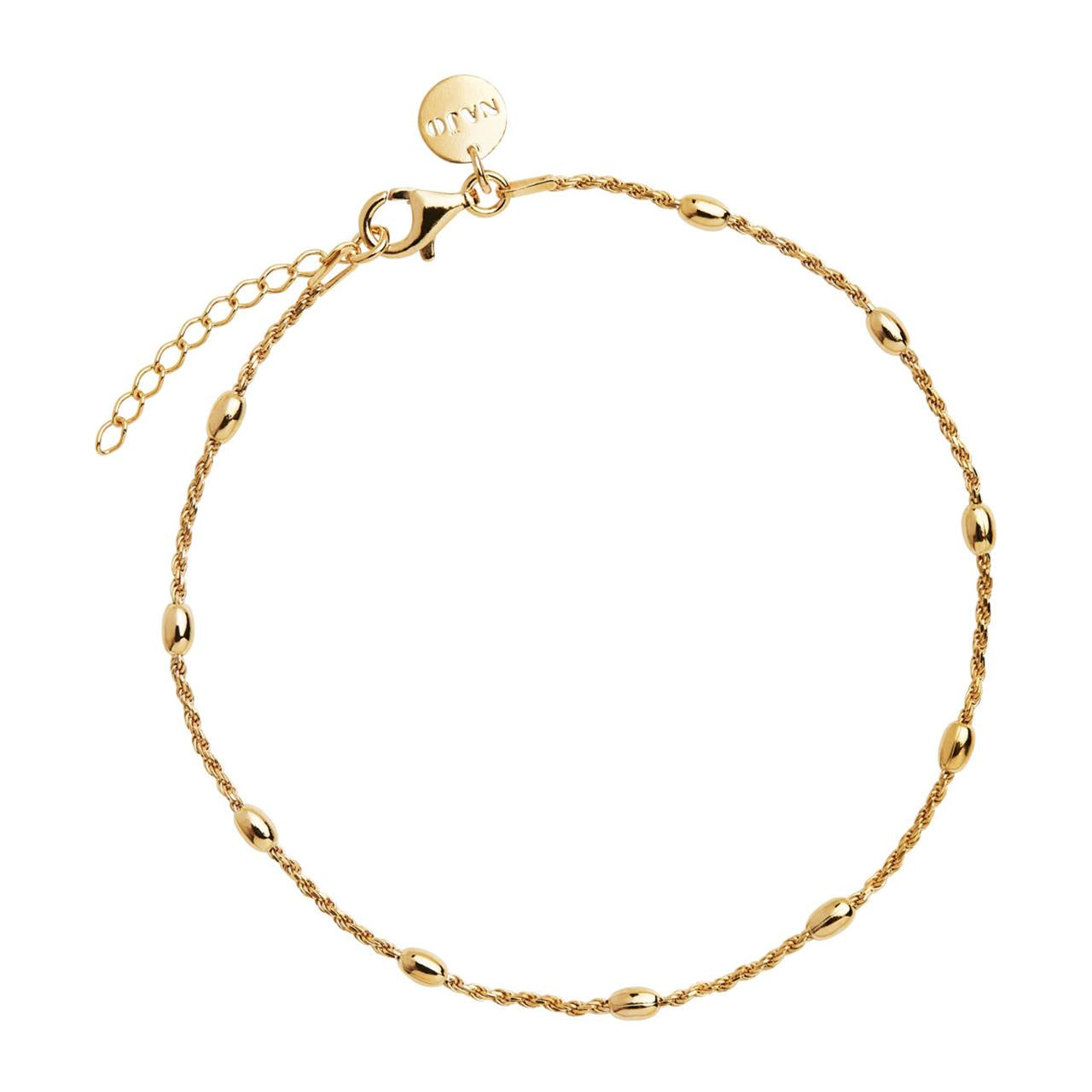 Cassiopeia Anklet - gold plate over sterling silver A7245