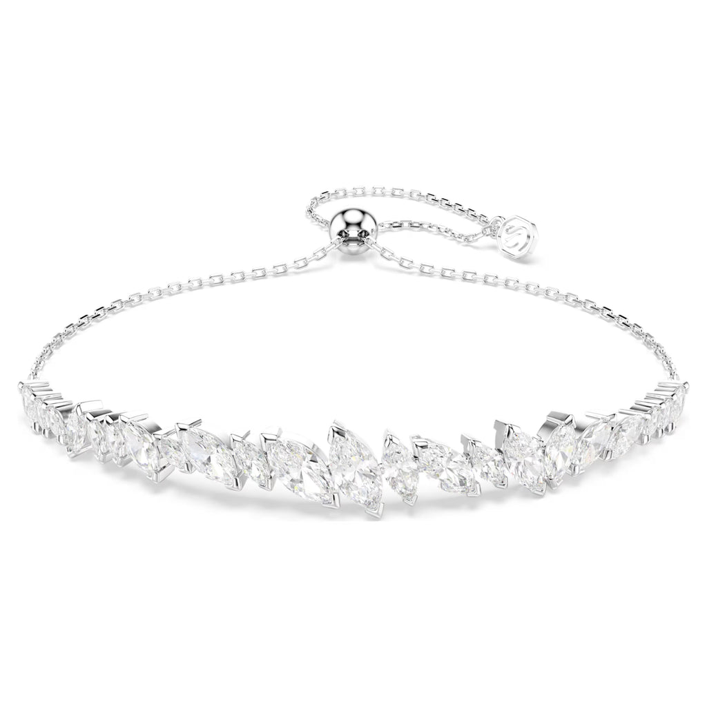 Mesmera Bracelet (Marquise Cut, White, Rhodium Plated). 5748650