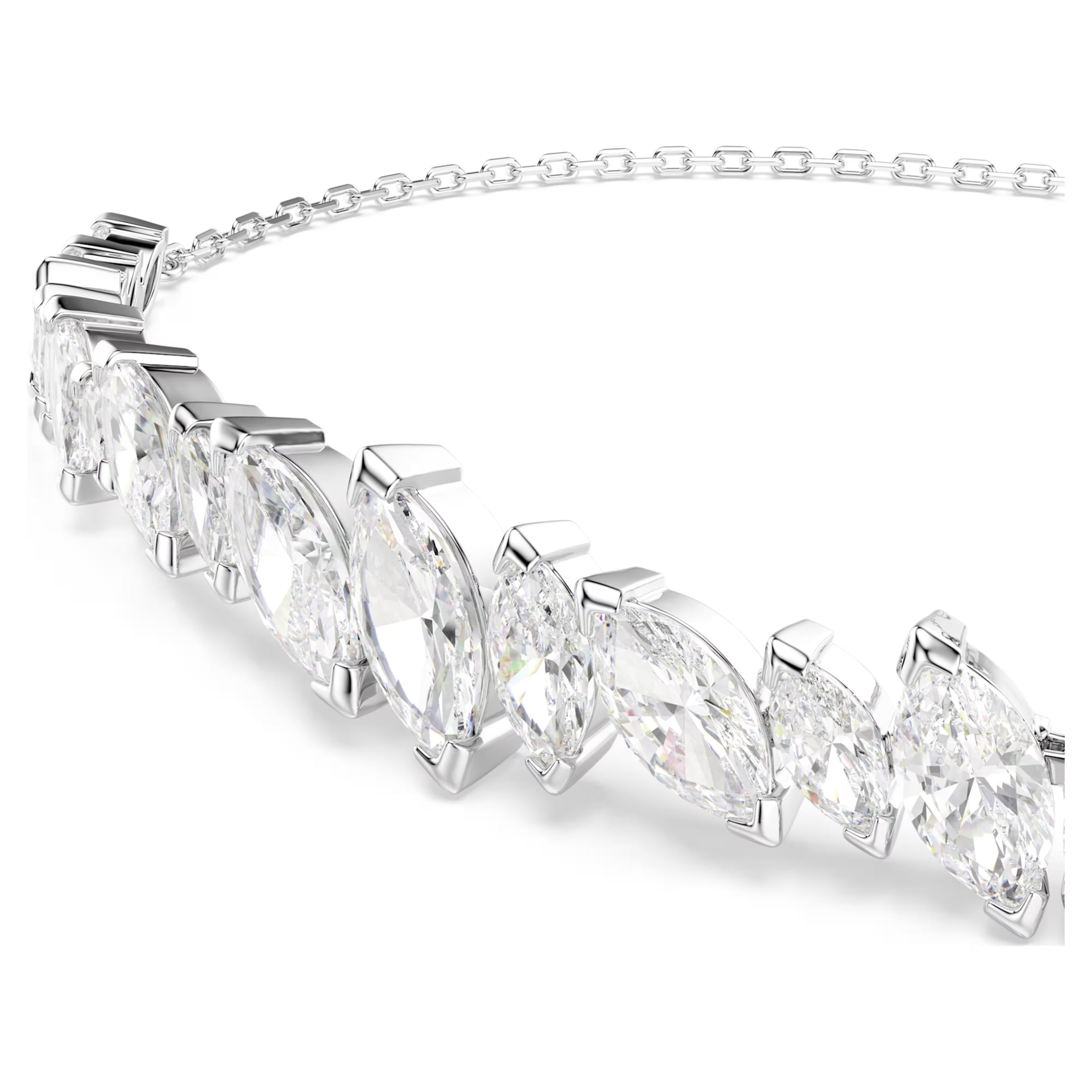 Mesmera Bracelet (Marquise Cut, White, Rhodium Plated). 5748650