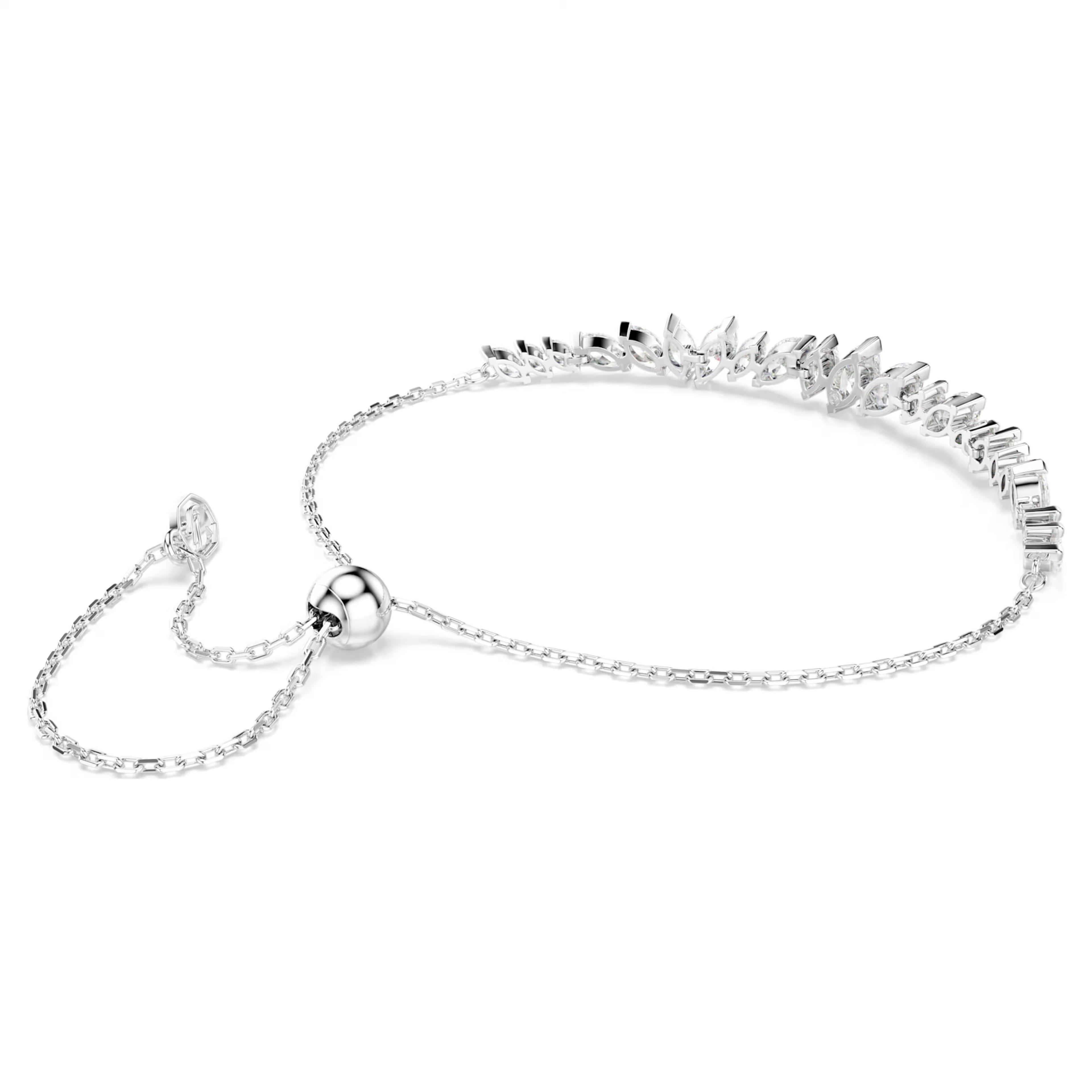 Mesmera Bracelet (Marquise Cut, White, Rhodium Plated). 5748650