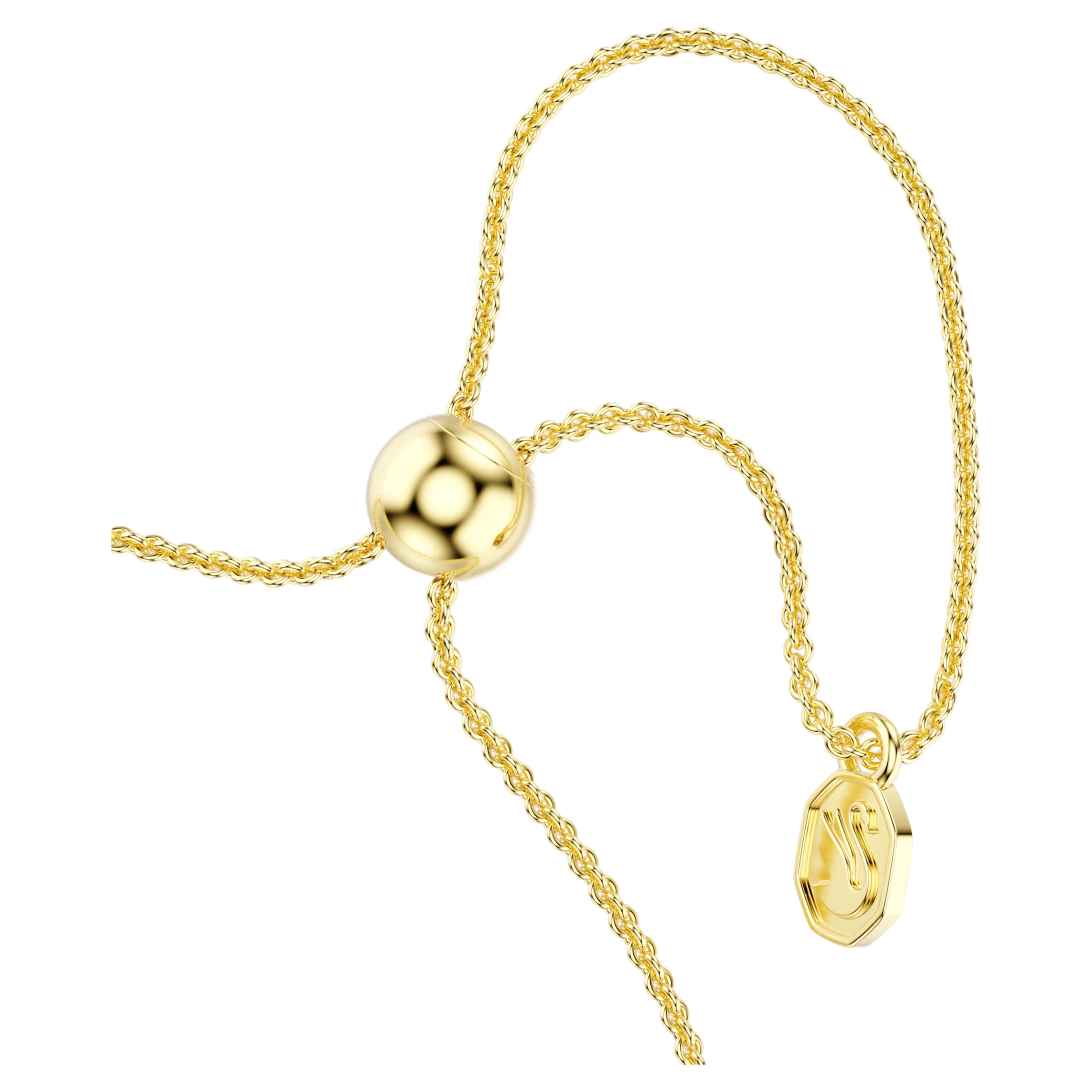 Mesmera Bracelet (Mixed Cuts, White, 18K Gold Finish) 5747939
