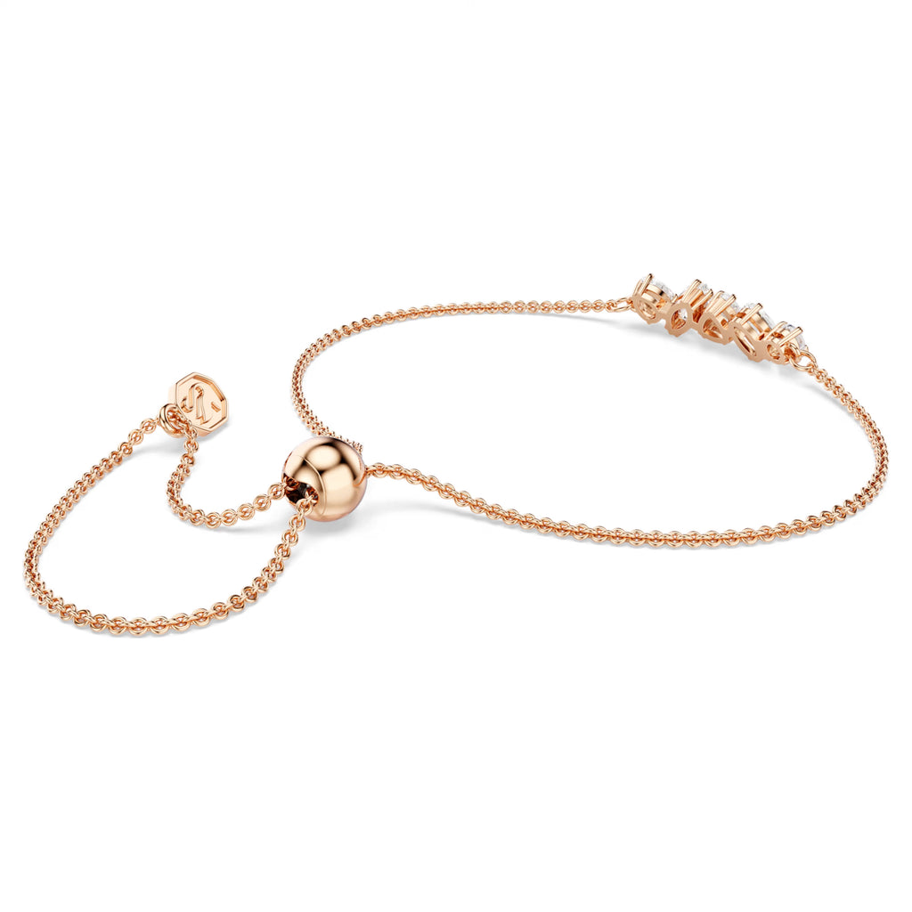 Mesmera Bracelet (Mixed Cuts, White, 18K Rose Gold Finish) 5764801