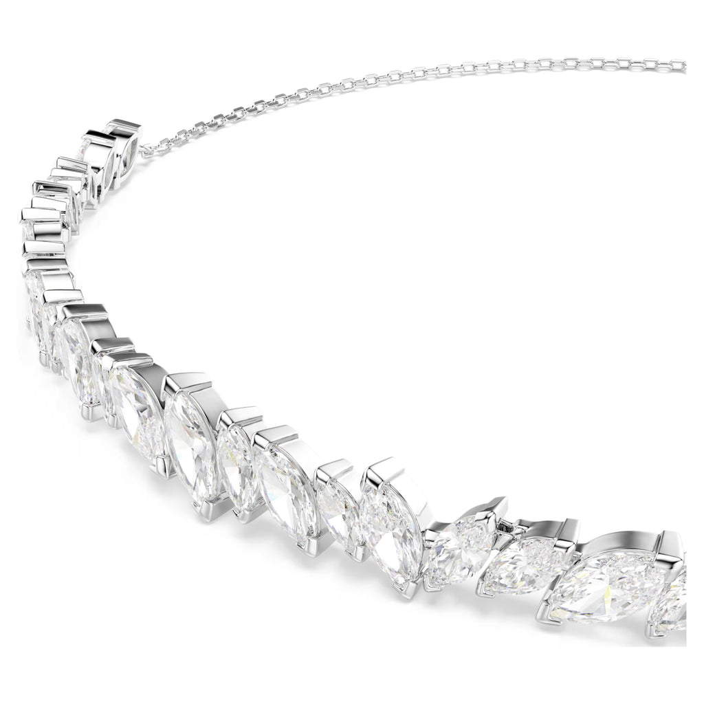 Mesmera choker Marquise cut, White, Rhodium plated 5755905