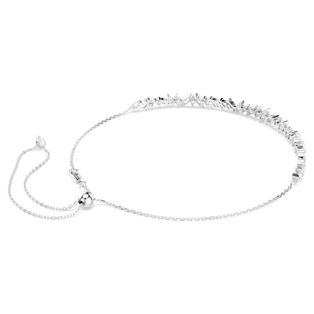 Mesmera choker Marquise cut, White, Rhodium plated 5755905
