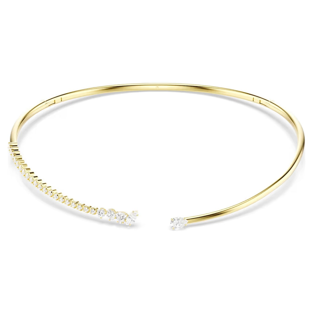 Mesmera choker Mixed cuts, White, 18K gold finish 5765175