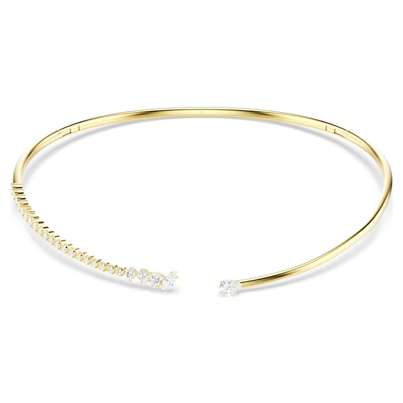 Mesmera choker Mixed cuts, White, 18K gold finish 5765175