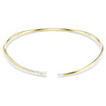 Mesmera choker Mixed cuts, White, 18K gold finish, Size M 5765320