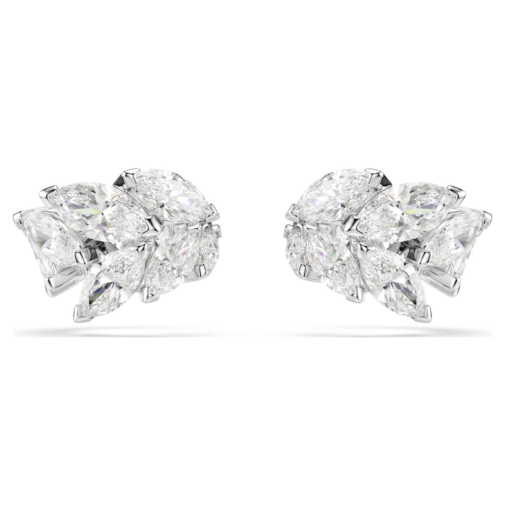 Mesmera Ear Cuffs (Marquise Cut, White, Rhodium Plated) 5747998