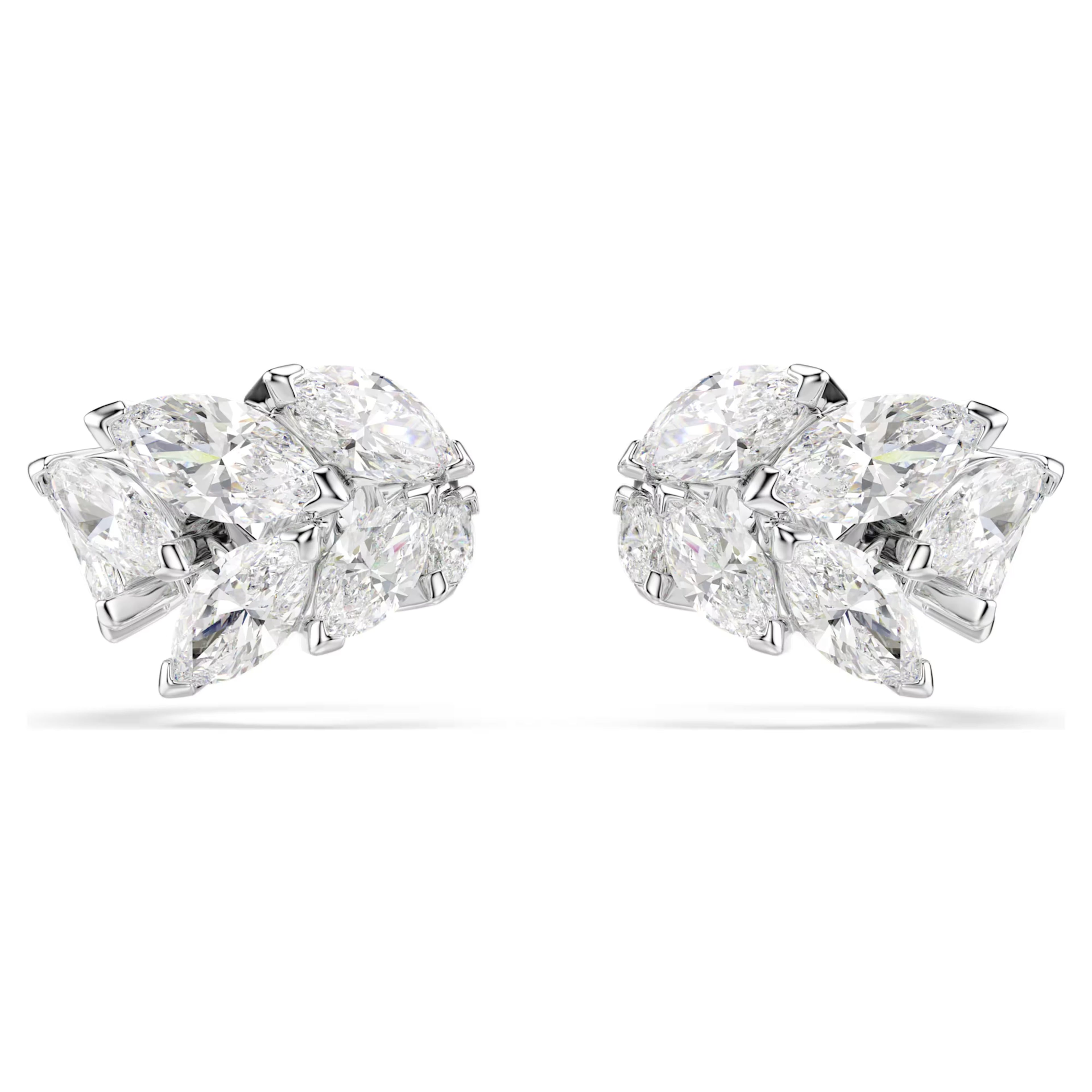 Mesmera Ear Cuffs (Marquise Cut, White, Rhodium Plated) 5747998