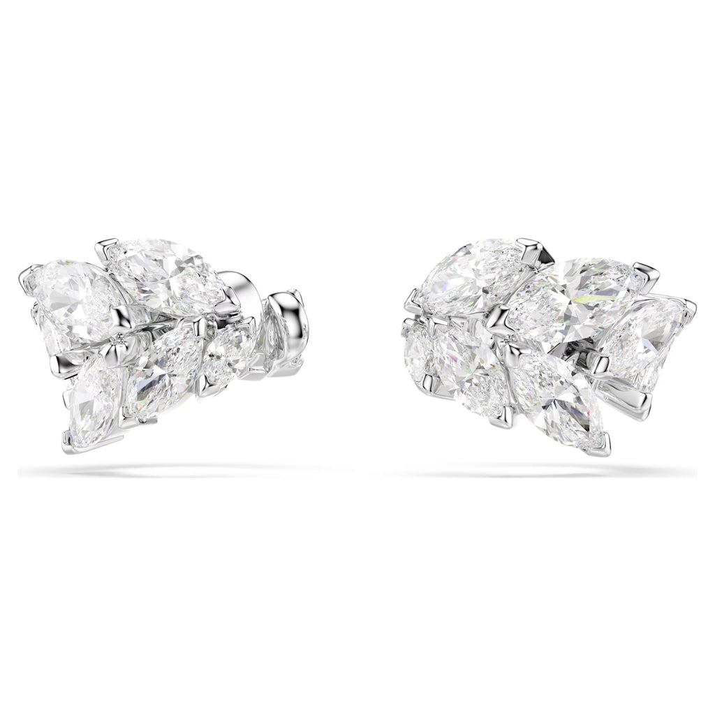 Mesmera Ear Cuffs (Marquise Cut, White, Rhodium Plated) 5747998