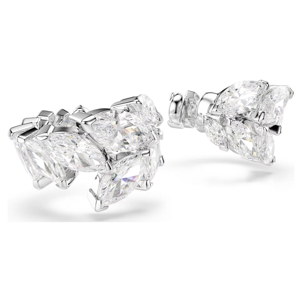 Mesmera Ear Cuffs (Marquise Cut, White, Rhodium Plated) 5747998