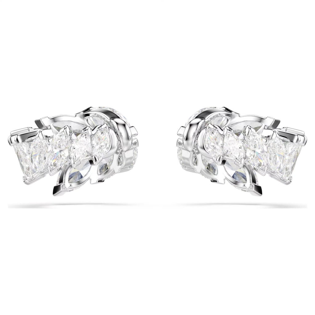 Mesmera Ear Cuffs (Marquise Cut, White, Rhodium Plated) 5747998